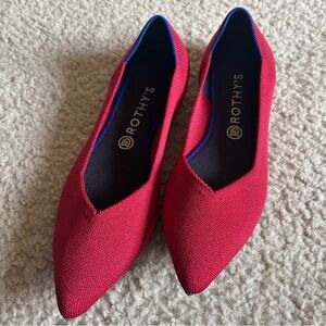 Rothy's Red Pointed Flats